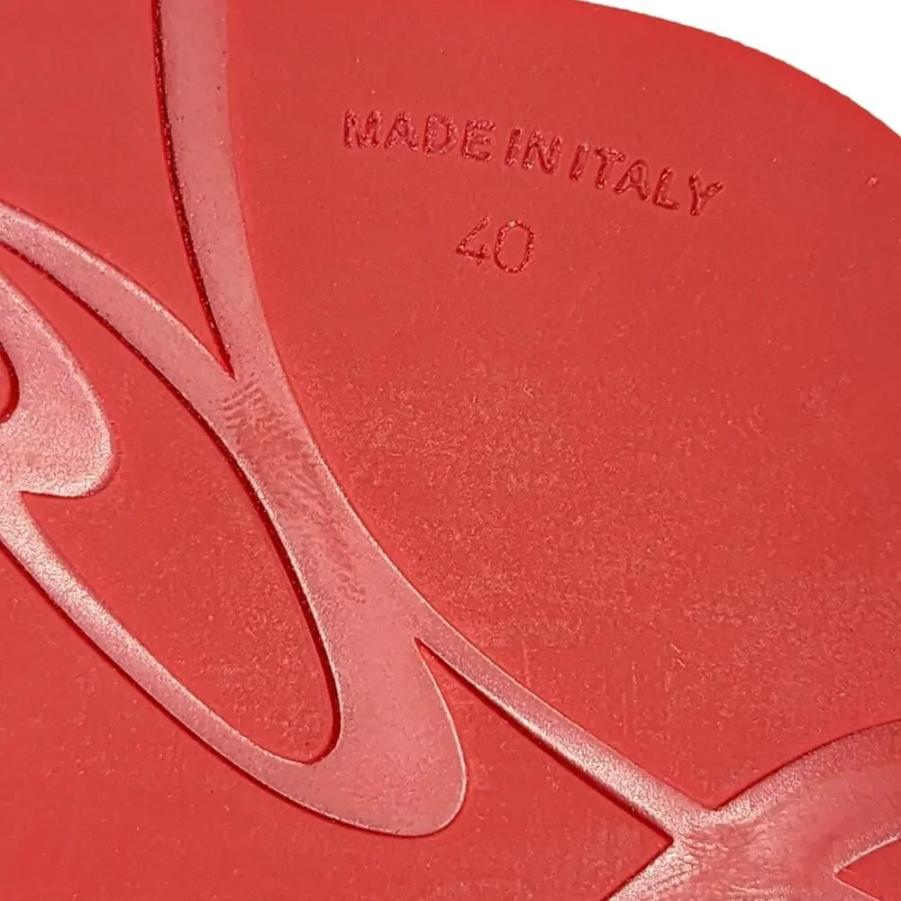 Christian Louboutin Loubi Flip Studded Flip Flops in Black - Picture 7 of 16